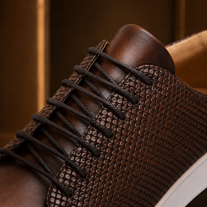 Elegant Leather Dress Sneakers