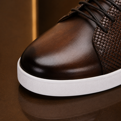 Elegant Leather Dress Sneakers