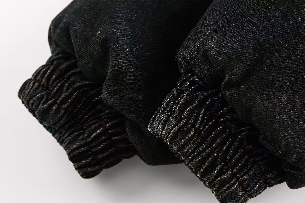 Vintage Washed Sherpa-Lined Denim Jacket