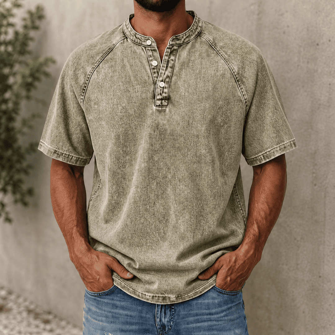 VintageEase Henley Shirt