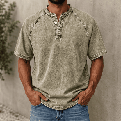 VintageEase Henley Shirt
