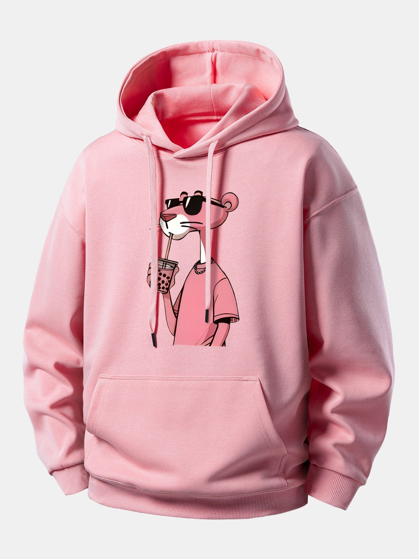 Pink Panther Print Relax Fit Hoodie