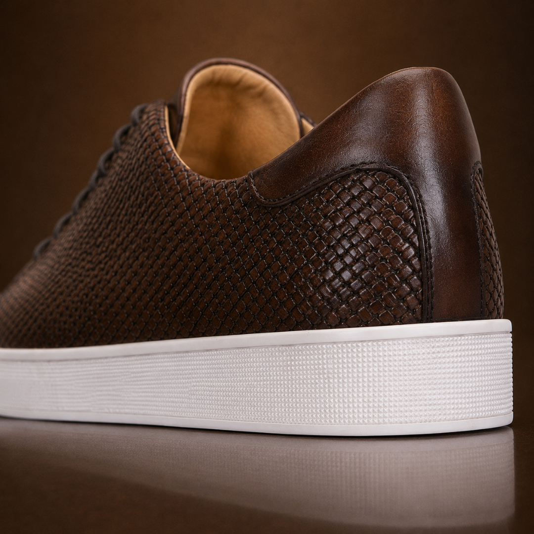 Elegant Leather Dress Sneakers