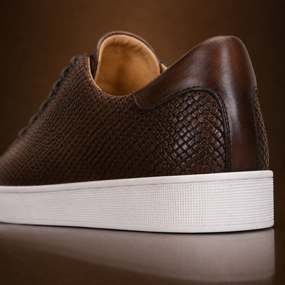 Elegant Leather Dress Sneakers