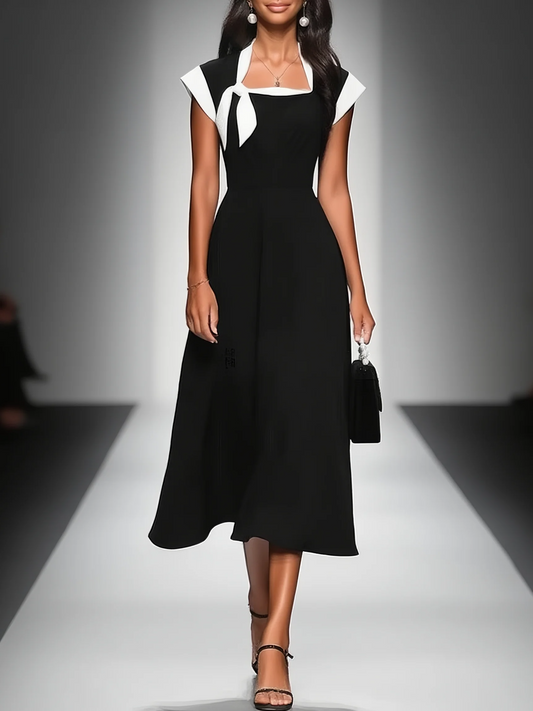 Monochrome Muse Dress