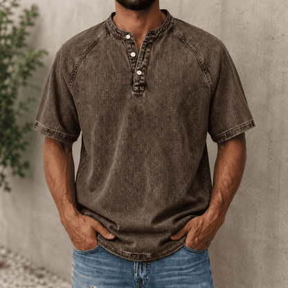 VintageEase Henley Shirt