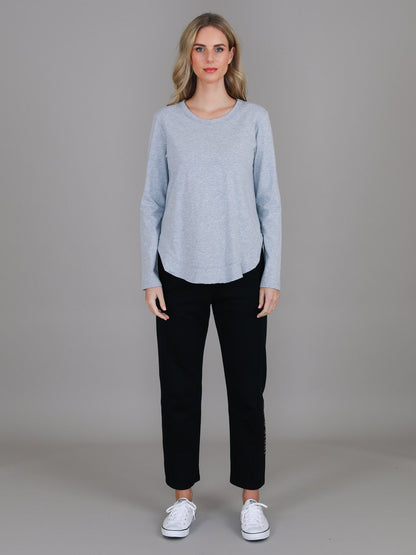 Mosman Curved Hem Long Sleeve T Shirt
