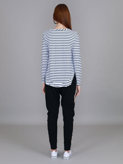 Mosman Curved Hem Long Sleeve T Shirt