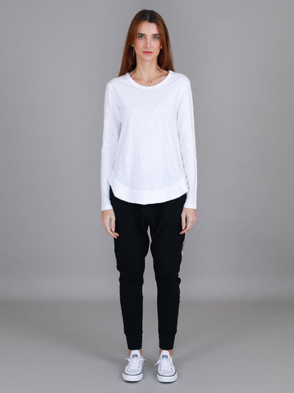 Mosman Curved Hem Long Sleeve T Shirt
