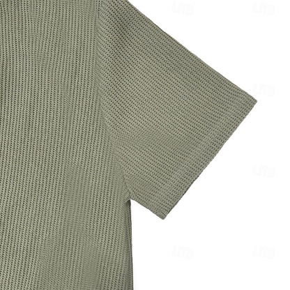 Men's Waffle Knit Summer T-Shirt