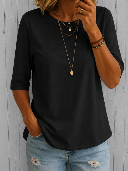 Harper | Relaxed Everyday Half-Sleeve Tee