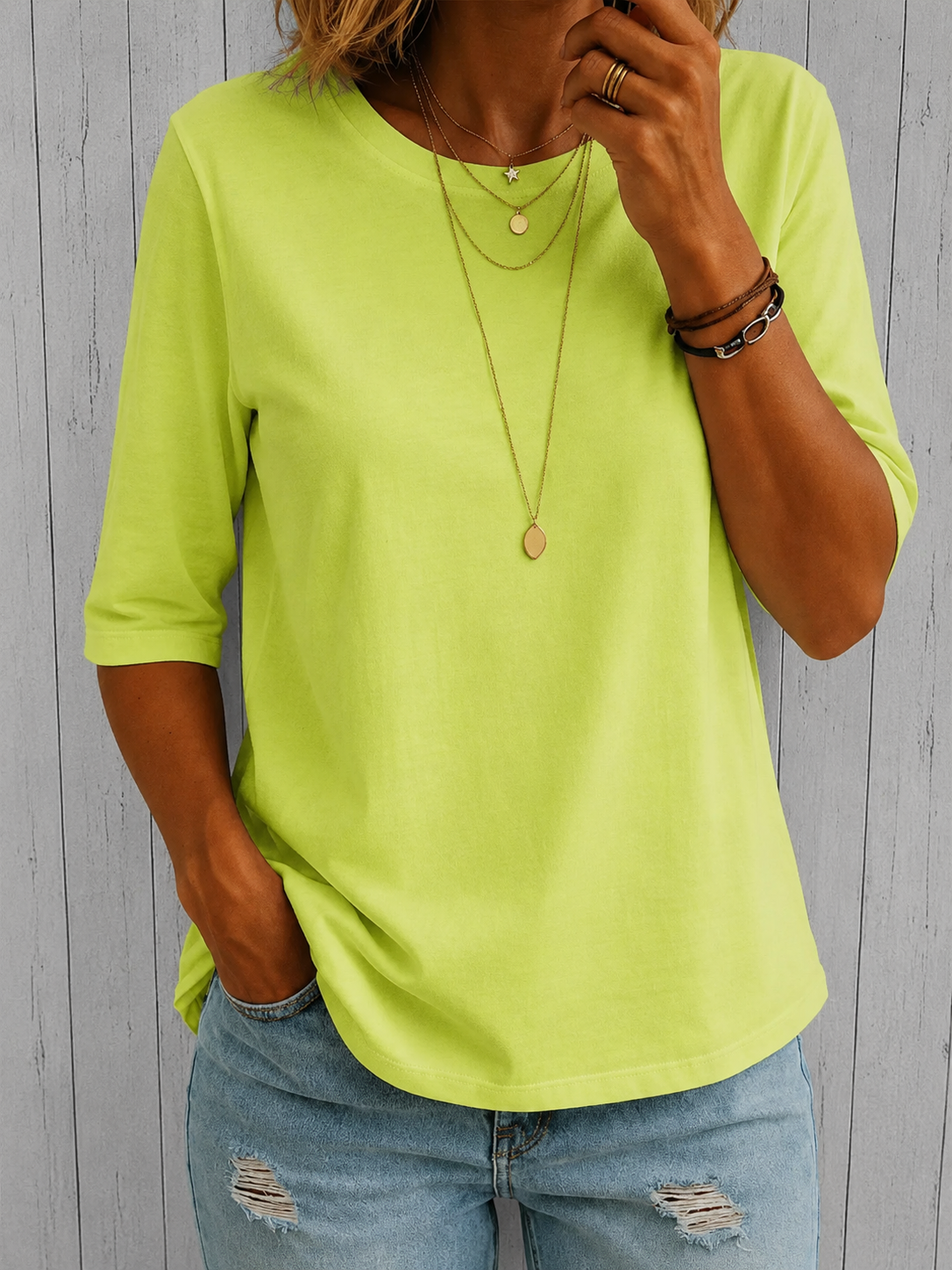 Harper | Relaxed Everyday Half-Sleeve Tee