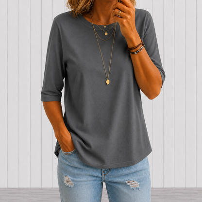 Harper | Relaxed Everyday Half-Sleeve Tee
