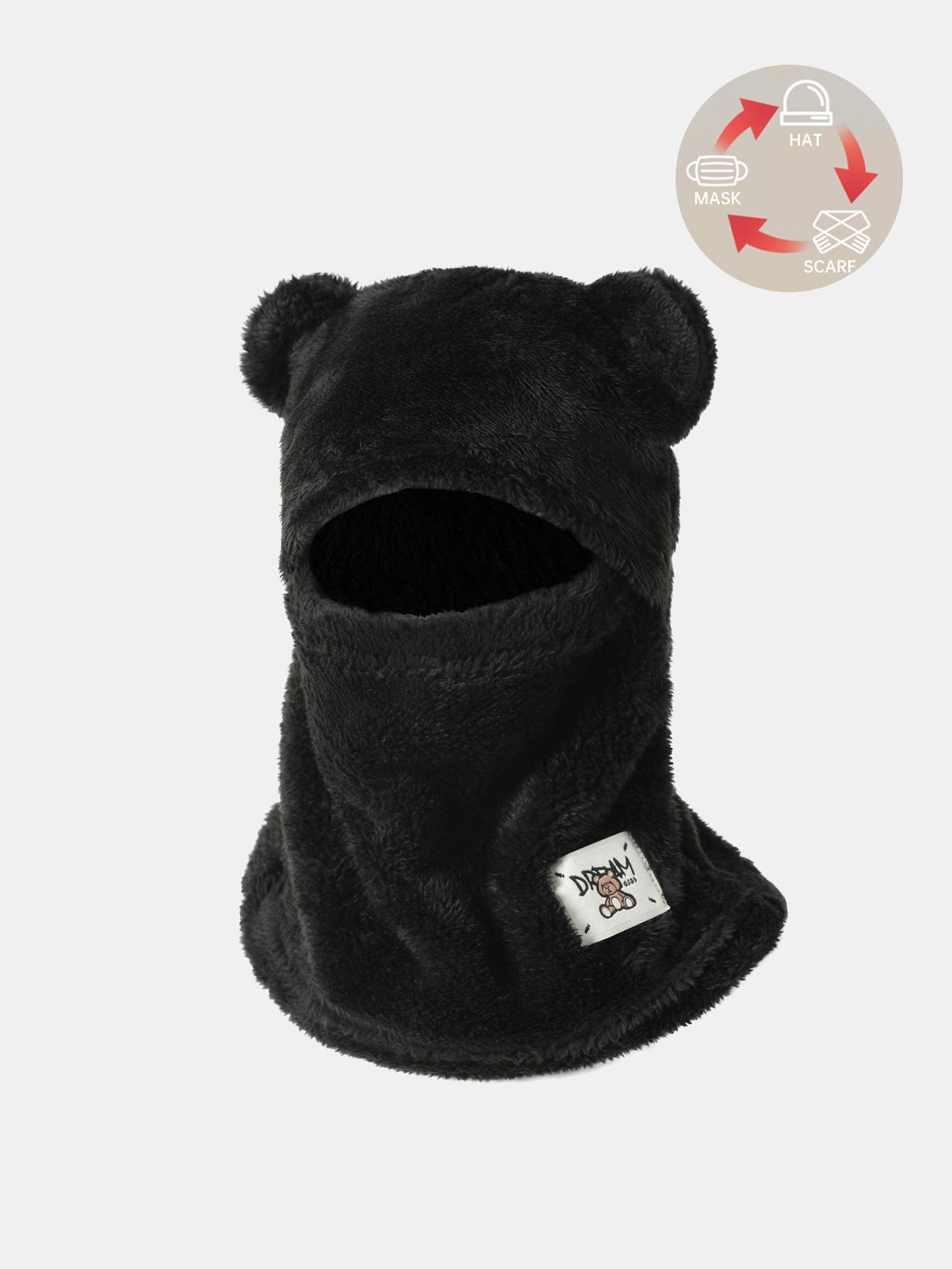 Bear Ear Hat Warm Balaclava Hat