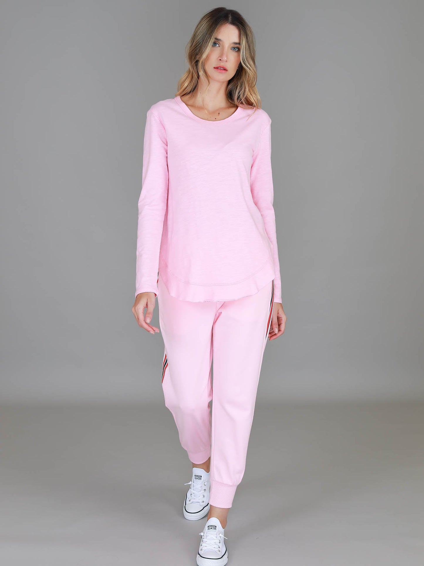 Mosman Curved Hem Long Sleeve T Shirt