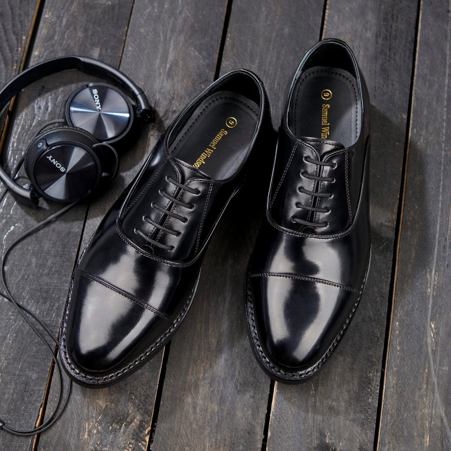 Oxford Shoe - Rubber Sole - Black