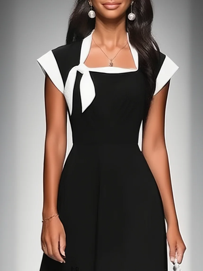 Monochrome Muse Dress