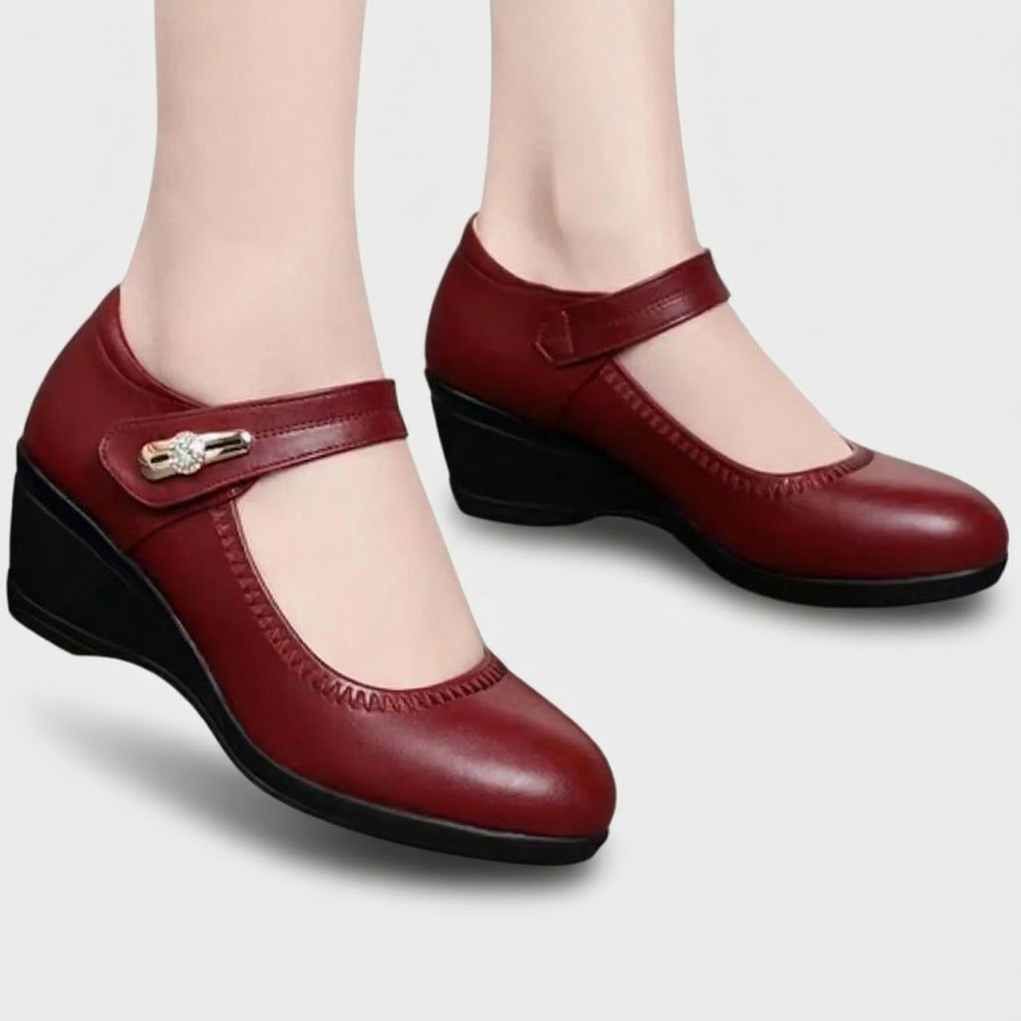 Camila Comfort Leather Support Shoes